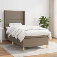  tópszínű szövet rugós ágy matraccal 100 x 200 cm ágy és ágykellék