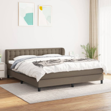  tópszínű szövet rugós ágy matraccal 160 x 200 cm ágy és ágykellék