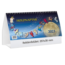 TOPTIMER Asztali naptár képes TOPTIMER T059 álló fehér lapos Holdnaptár 2023. naptár, kalendárium