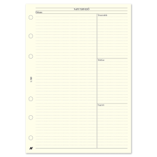 TOPTIMER Bianco napi tervező - L368, Krém (Chamois) gyűrűs kalendárium betétlap