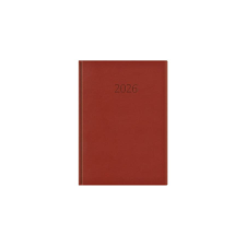 TOPTIMER Határidőnapló TOPTIMER Wide W024 A/4 napi fehér lapos bordó 2026. határidőnapló