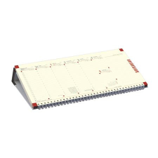 TOPTIMER Naptár, asztali, fekvő, TOPTIMER, jegyzetblokkos, fekete (NKC050FKU) naptár, kalendárium