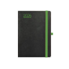 TOPTIMER Naptár, tervező, A5, heti, TOPTIMER, Nero, fekete-zöld (NKN015ZU)