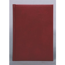 TOPTIMER Naptár, tervező, A5, napi, TOPTIMER &quot;Traditional&quot;, bordó naptár, kalendárium