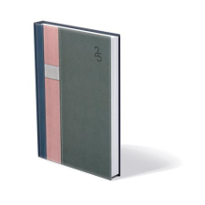 TOPTIMER Naptár, tervező, A5, napi, TOPTIMER &quot;Vario&quot;, kék-rózsaszín-szürke határidőnapló