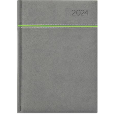 TOPTIMER Naptár, tervező, A5, napi, TOPTIMER, &quot;Young&quot;, szürke-zöld határidőnapló