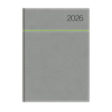 TOPTIMER Naptár, tervező, A5, napi, TOPTIMER, Young, szürke-zöld (NKY021SZZU) határidőnapló