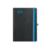 TOPTIMER Naptár, tervező, B6, heti, TOPTIMER, Nero, fekete-kék (NKN012KU)