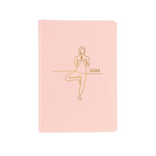 TOPTIMER Naptár, tervező, B6, heti, TOPTIMER Pastel, rózsaszín (NKP012RU) határidőnapló