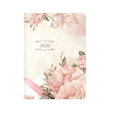 TOPTIMER Naptár, tervező, B6, napi, TOPTIMER, Joy, rózsaszín (NKJ022RU) határidőnapló