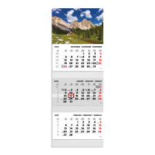 TOPTIMER T070, 3 tömbből álló 3 havi speditőr naptár - Erdő fejrésszel naptár, kalendárium