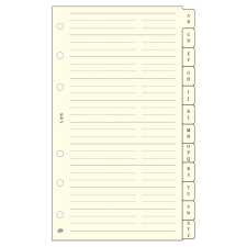 TOPTIMER Telefonregiszter - S315, Krém (Chamois) gyűrűs kalendárium betétlap