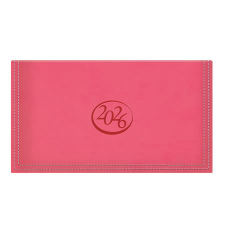 TOPTIMER Zsebnaptár, fekvő elrendezésű, TOPTIMER, Ace, korallpiros (NKA030KPU) naptár, kalendárium