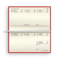 TOPTIMER Zsebnaptár, fekvő elrendezésű, TOPTIMER, "Ace", menta naptár, kalendárium