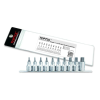 TOPTUL Dugókulcs fej készlet 1/2" 10db Torx rövid | Toptul