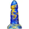  Torff Dildo - prémium kék-arany színű szilikon játék 16cm