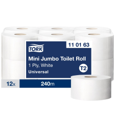 Tork Advanced mini jumbo toalettpapír T2 1 r, fehér, 12x240m SCA110163 higiéniai papíráru