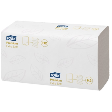 Tork Kéztörlő, hajtogatott, H2 rendszer, "Premium Interfolded", extra fehér fürdőszoba kiegészítő