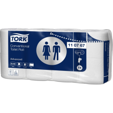 Tork Toalettpapír 2 rétegű kistekercses Advanced, fehér, T4, 250 lap/tek, 8 tek/cs, TORK 110767 (110767) higiéniai papíráru