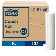 Tork Universal vizsgálóasztal terítő 39cm C1 1 r, fehér, 8x50m SCA125146 lakástextília