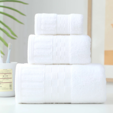  Törölköző Boho Fehér szélén kockás 70x140cm 5db-os csomag lakástextília