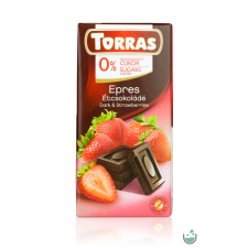 Torras Epres vegán étcsokoládé hozzáadott cukor nélkül (gluténmentes) 75 g gluténmentes termék