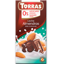  Torras glutén-és cukormentes tejcsokoládé mandula 75 g csokoládé és édesség
