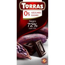 Torras gluténmentes étcsokoládé 72% hozzáadott cukor nélkül 75 g gluténmentes termék