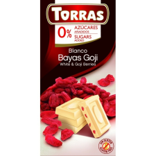 Torras goji bogyós fehércsokoládé 75g csokoládé és édesség