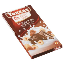 Torras Mogyorós tejcsokoládé hozzáadott cukor nélkül (gluténmentes) 75 g csokoládé és édesség