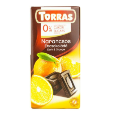  Torras Narancsos étcsokoládé hozzáadott cukor nélkül 75 g csokoládé és édesség