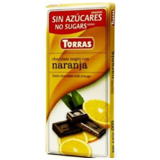 Torras Narancsos étcsokoládé maltitollal 75g alapvető élelmiszer