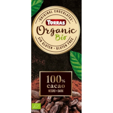 Torras Organic 100% kakaótartalmú  bio étcsokoládé 100g csokoládé és édesség
