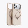 Torras Ostand Q3 Silicone case for iPhone 17 Pro Dessert Gold X00FX2978