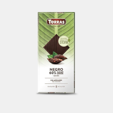 Torras Stevia Étcsokoládé hozzáadott cukor nélkül 100 g csokoládé és édesség