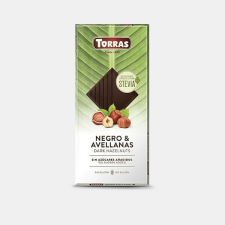 Torras Stevia mogyorós étcsokoládé hozzáadott cukor nélkül 125 g csokoládé és édesség