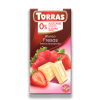 Torras Torras glutén-és cukormentes fehércsokoládé eper 75 g
