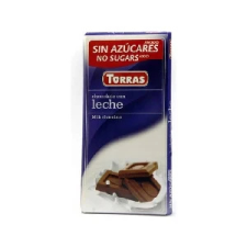 Torras Torras gluténmentes tejcsokoládé hozzáadott cukor nélkül 75 g csokoládé és édesség
