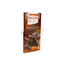 Torras Torras hozzáadott cukor nélkül étcsokoládé kakaóbabtörettel 75g reform élelmiszer