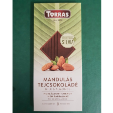 Torras TR Stevia 09. Mandulás tejcsokoládé 125 g reform élelmiszer