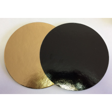  Torta alátét kerek 18cm arany-fekete sütés és főzés