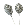  Torta beszúró, 2 db Pálmalevél, Ezüst