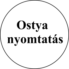 .Torta ostya nyomtatás kör 20cm-ig sütés és főzés