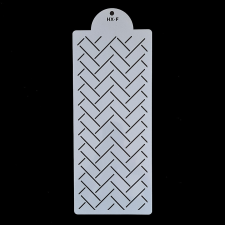  Torta sablon, stencil – Modern - Vonalak (HX-F) sütés és főzés