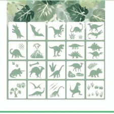  Torta stencil dinoszaurusz téma - 20 db különálló sablon sütés és főzés