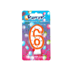  Tortagyertya Pöttyös szám : 6 party kellék