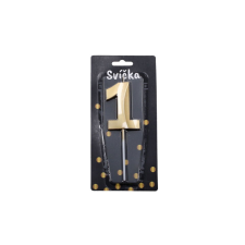  Tortagyertya szám : 1 arany party kellék