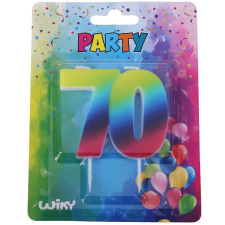 Tortagyertya szivárvány szám : 70 party kellék
