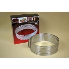 Tortaszeletelõ forma, 23-30cm, rozsdamentes, állítható, 404941 konyhai eszköz