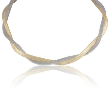  Toscana Ezüst-Arany Fonott Nyaklánc nyaklánc